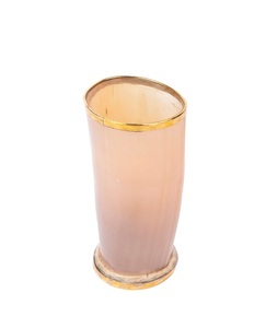 Vaso de chupito de ágata vikinga medieval auténtico, nuevo diseño, vaso de cuerno de buey de búfalo Natural con base de madera, copa de vino - Product Image 3