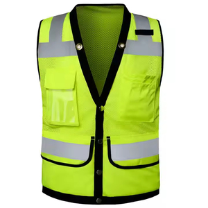 Cheap Price Custom Fluorescent Yellow High Visibility Safety <b>Vest</b> | Cheap Reflective <b>Running</b> & Road Work Hi Vis Worker <b>Vest</b> - Product Image 1