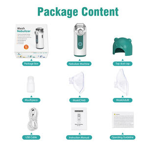 Fitconn, máquina médica pequeña de bolsillo portátil barata, nebulizador de malla para medicamentos para la <span class=keywords><strong>tos</strong></span> para adultos <span class=keywords><strong>y</strong></span> niños, uso familiar - Product Image 6