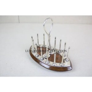 Best Selling Premium Quality Wrought Iron Metal <b>Toast</b> <b>Racks</b> Strong and Sturdy with Everyday Kitchen Breakfast Use - Product Image 2