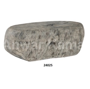 Cadre en métal argenté et table d'appoint ronde en verre trempé transparent avec brillant poli pour la maison et le bureau - Product Image 3