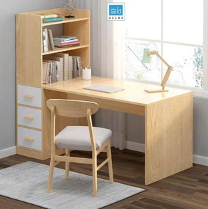Bureau en bois bureau d'ordinateur bureau avec bibliothèque style moderne prix abordable - Product Image 4