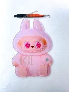 Nouvelle plaque à cils en acrylique durable de qualité supérieure Labubu Doll avec aimant pour extensions de cils, pinces à cils, plaques à cils personnalisées disponibles - Product Image 6