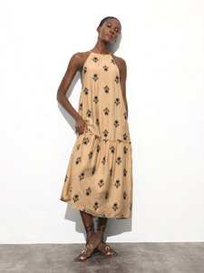 Vestido Boho de Diseño Moderno 2025 para Mujer, Maxi, Manga Corta, Bordado a Máquina, Tejido 100% Algodón Natural, Lavable, Elegante, Casual, al por Mayor - Product Image 5