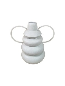 Vase à fleurs en métal en fer exquis fabriqué à la main avec de belles gravures finition traditionnelle pour la décoration de mariage de qualité supérieure - Product Image 5