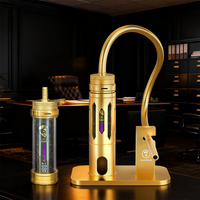 Hookah Shisha Elektrik Kustom Baru dari Baja Anti Karat dengan Finishing Cermin, Dapat Diisi Ulang dengan Mesin CNC