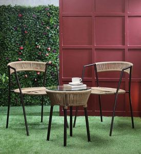 Juego de mesa y silla de metal creativo para el hogar, muebles de jardín para interiores y exteriores, bar y restaurante de hotel en la azotea, venta al por mayor - Product Image 4