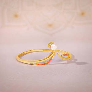 Brazalete dorado de moda Mahadevi para pulsera - Product Image 3