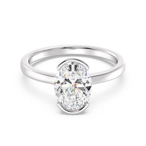 แหวนโอวัลโซลิแทร์ - Product Image 3