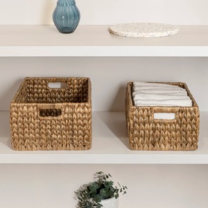 Juego de 2 Cestas Decorativas de Mimbre Happimess, Cesta de Almacenamiento Hecha a Mano, Venta al por Mayor, Ecológica, Hecha en Vietnam - Product Image 3