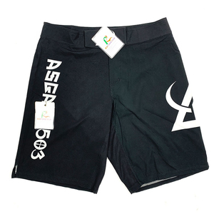 Solid Color <b>Mens</b> MMA <b>Boxer</b> Training Shorts Polyester Fight Shorts - Product Image 1