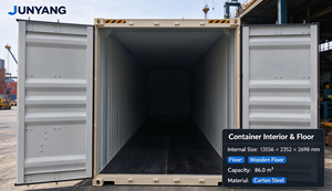 Nouveau conteneur maritime de fret sec High Cube de 45 pieds, conteneur en acier Corten de 86 m³ avec plancher en bois, certifié BV LR ABS CCS - Product Image 2