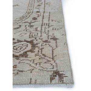 Vintage 9x12 <b>Wool</b> Rug Beige & <b>Brown</b> Hand Knotted Medallion Rectangle Puzzle Abstract Patterns for Home Entryway Hallway-Pae-398 - Product Image 4