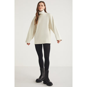 Felpa da Donna ETHIQUET <span class=keywords><strong>Hermione</strong></span> 100% Cotone Organico con Collo Alto e Maniche a Campana - Product Image 3