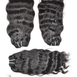 Virgin Raw Indian Remy Human <b>Hair</b> <b>Extensions</b> Machine Double Weft Cuticle Aligned 100% Natural Unprocessed Weave <b>Clip</b>-<b>in</b> <b>Black</b> - Product Image 5