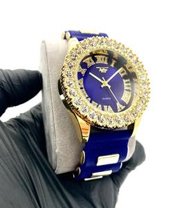 Reloj de Diamantes Moissanite Octagon para Hombre, Oro Rosa y Acero Inoxidable de Dos Tonos, Movimiento de Cuarzo Brillante, Reloj de Lujo - Product Image 3