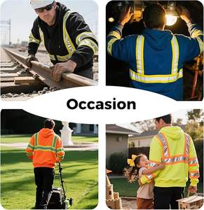Chaqueta de Seguridad Reflectante de Alta Visibilidad para Hombre y Mujer, Chaqueta de Construcción con Alta Visibilidad, Chaqueta Impermeable de Seguridad y Comodidad - Product Image 5