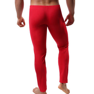 Leggings de fitness personnalisés pour hommes, coupe ajustée, taille élastique, pantalon uni en spandex taille XL, vêtements de fitness à marque privée - Product Image 3