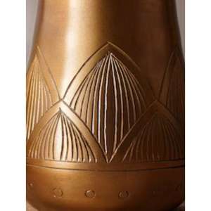 Jarrón de Metal Texturizado Premium para Decoración de Sala de Estar y Exhibición de Flores Elegante con Artesanía Contemporánea Hecha a Mano - Product Image 4