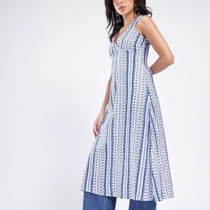 Suministro directo de fábrica elegante vestido Midi con estampado de Cachemira para eventos nocturnos y ocasiones especiales disponibles al mejor precio - Product Image 1