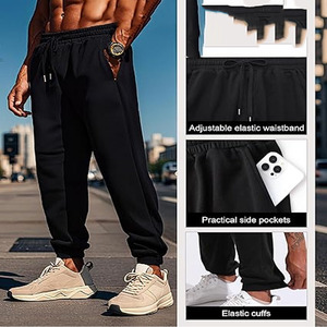 Ensemble de survêtement de sport pour homme en coton 100% solide, léger et écologique, 2 pièces, jogging, téléchargé par Dress Sports - Product Image 6