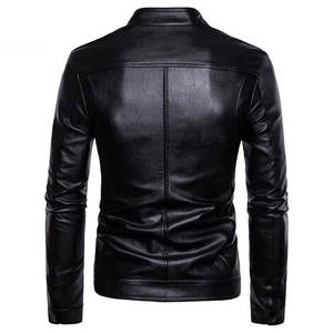 Veste en cuir pour homme de haute qualité, durable, coupe-vent, vente chaude, meilleur design vestimentaire avec tissu en toile, prix compétitif - Product Image 3