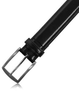 Cinturón de Cuero para Hombre con Logotipo Personalizado, Cuero Genuino de Alta Calidad, Hebilla de Metal Resistente, Duradero y Elegante - Product Image 4