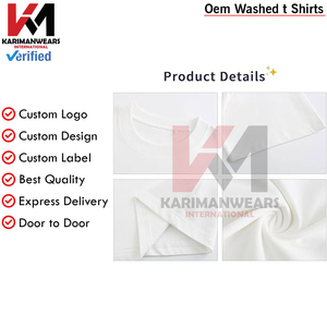 Camisetas de gran tamaño para hombre Camiseta de algodón de peso pesado Cuello redondo Manga corta Ajuste holgado Básicas Esenciales, Camisetas clásicas suaves - Product Image 5