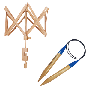 Outil rotatif de fil pour démêler le fil Bois Inde Hêtre Fil de bois rapide et aiguille à tricoter combo couleur personnalisée expédition rapide AIR - Product Image 1