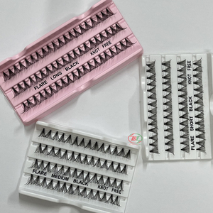 Haute qualité fait à la main naturel Long CC Curl Vietnam cheveux synthétiques Extensions de cils individuels emballage Premium ventilateur cils - Product Image 2