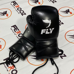 Top Selling Premium Quality Fly Super <b>Lace</b> Black & Neon Green Boxing <b>Gloves</b> Professional Training Genuine Leather Boxing <b>Gloves</b> - Product Image 6