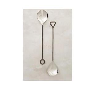 Servidor de ensaladas de lujo, juego de cubiertos de Metal, cuchara y tenedor, nuevo diseño - Product Image 4