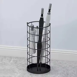 Durable Metal Handicraft <b>Umbrella</b> <b>Stand</b> for Home Entryway Hallway Decor European Style Two-sided Capacity Keeps <b>Umbrellas</b> - Product Image 4