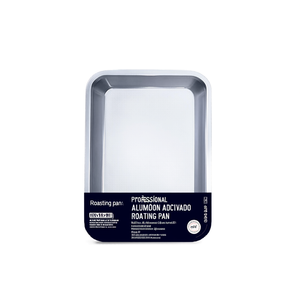 Professional Aluminum <b>Roasting</b> <b>Pan</b> 25x18x6cm Natural Silver Induction Cooker Safe Glass Material - Product Image 2