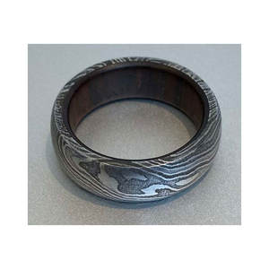 6/8MM <b>Stainless</b> <b>Steel</b> <b>Ring</b> Black Damascus <b>Steel</b> Pattern Annual <b>Ring</b> Pattern <b>Stainless</b> <b>Steel</b> Finger <b>Ring</b> Jewelry 434 - Product Image 3