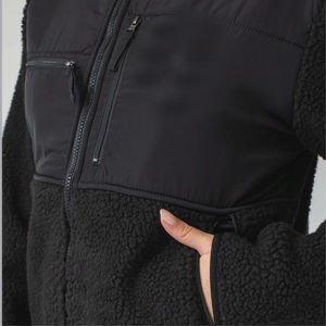 Veste polaire Sherpa à glissière intégrale avec doublure en peluche Vêtements d'extérieur élégants et chauds, parfaits pour un usage quotidien et les aventures en plein air - Product Image 3