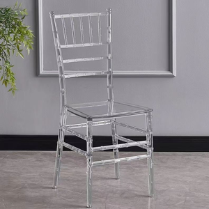 كراسي شيافاري نابليون الشفافة المصنوعة من الراتنج بالجملة كراسي الزفاف والحفلات تيفاني شيافاري أكريليك شفاف للفنادق - Product Image 3