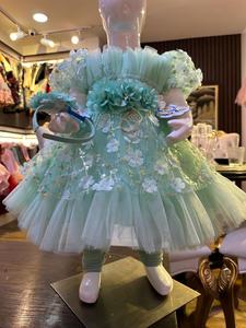 คอลเลกชันฤดูร้อนเด็กใหม่ชุดเจ้าหญิงสาวชุดแต่งงานชุดราตรีชุดเย็บปักถักร้อย - Product Image 2