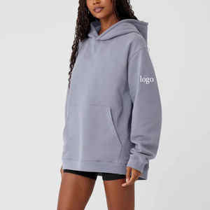 2025 personnalisé lourd polaire goutte épaule pull à capuche unisexe épaissi surdimensionné ample nouveaux sweats à capuche à la mode en gros - Product Image 2