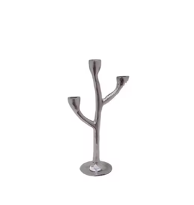 Trending High Selling Candle Stand Silver Plated Metal Candle Holder Home Hotel Villas and Wedding Decorative <b>Lighting</b> Supplies - Product Image 1
