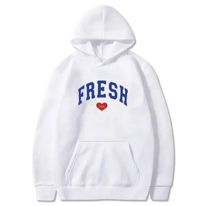 Sudaderas con capucha Varsity sudaderas Fresh Love Merch estampado hombres mujeres Otoño Invierno moda algodón Streetwear ropa - Product Image 4