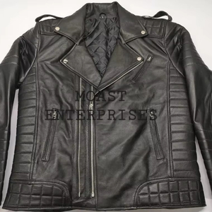 Chaqueta de cuero personalizada de alta calidad unisex con logotipo personalizado - Product Image 1