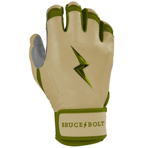Serie Patriot Guantes de bateo de puño corto Cuero Diseño único Tasa al por mayor Bruce Bolt Guantes de bateo de béisbol - Product Image 2