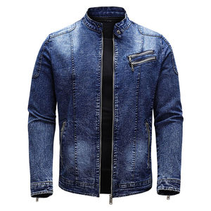 Viral High Premium Vestes pour hommes en denim de couleur unie personnalisées Design de base lavé à la main au Pakistan pour les saisons d'automne et d'hiver - Product Image 1
