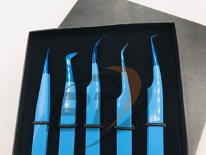 แหนบต่อขนตาสแตนเลสปลายแหลมแข็งปรับแต่งฉลากส่วนตัวได้ - Product Image 6