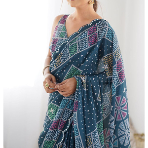 Sari de Novia para Mujer, Diseño Profesional, Transpirable, Ligero, Invernal, con Logotipo Bordado Personalizado, Antiarrugas, Reversible, para Fiesta, 100% - Product Image 3