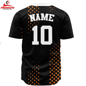 Camisetas Deportivas de Béisbol y Sóftbol Unisex con Botones, Diseño Moderno, Personalizables, al por Mayor, Impresas, Transpirables, Antibacterianas y que Absorben la Humedad - Product Image 6
