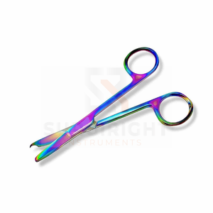 Tijeras Quirúrgicas Manuales para Remover Suturas de 4.5 Pulgadas Rainbow Medical - Instrumentos SurgiRight de Alta Calidad con Certificación CE - Product Image 2