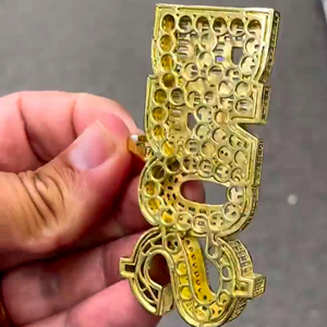 Nouveau Fashion Fine Jewelry Pendentifs & Charms Unisexe Hip Hop Style Chaîne Pendentif avec Glacé Personnalisé Diamant - Product Image 6