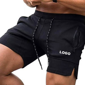 Shorts de sport pour hommes d'été, solides, pour la course à pied et l'entraînement, séchage rapide, respirants, 100% polyester à bas prix - Product Image 1